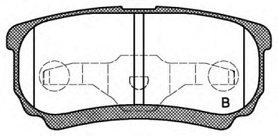 OPEN PARTS bpa105102 -  Комплект тормозных колодок, дисковый тормоз